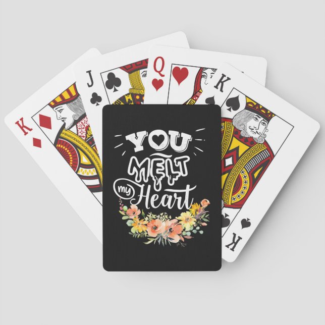 You Melt My Heart Playing Cards (Back)