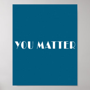 You Mental Health Suicide Prevention Awareness Poster