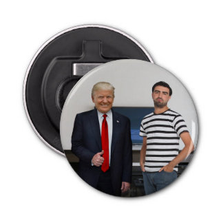 You Met President Donald Trump | Add Your Photo Bottle Opener