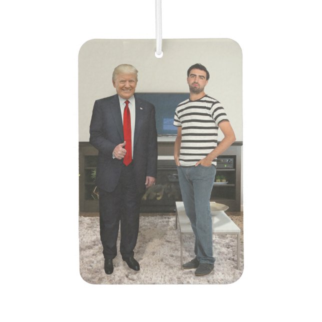 You Met President Donald Trump | Add Your Photo Car Air Freshener (Front)