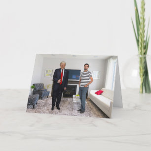 You Met President Donald Trump   Add Your Photo Card
