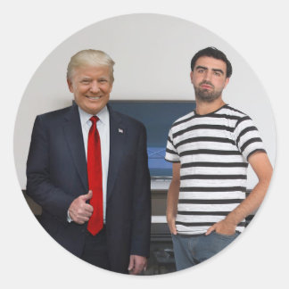 You Met President Donald Trump | Add Your Photo Classic Round Sticker