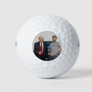 You Met President Donald Trump   Add Your Photo Golf Balls