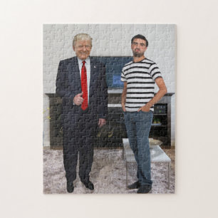 You Met President Donald Trump   Add Your Photo Jigsaw Puzzle
