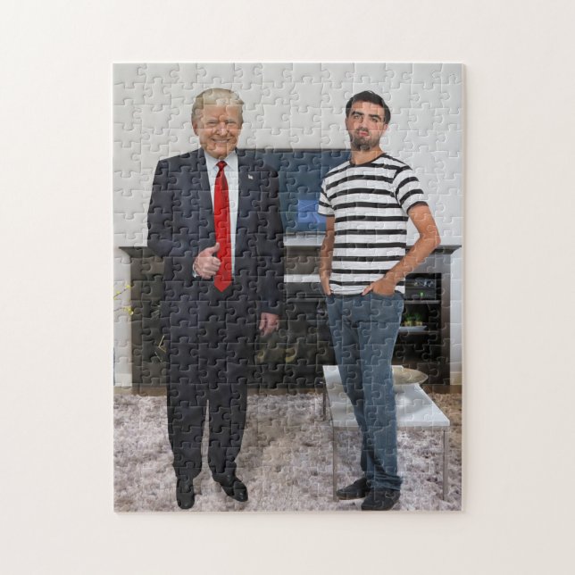You Met President Donald Trump | Add Your Photo Jigsaw Puzzle (Vertical)