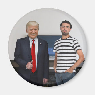 You Met President Donald Trump | Add Your Photo Magnet