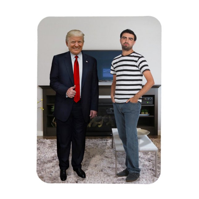 You Met President Donald Trump | Add Your Photo Magnet (Vertical)