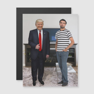 You Met President Donald Trump | Add Your Photo Magnetic Invitation