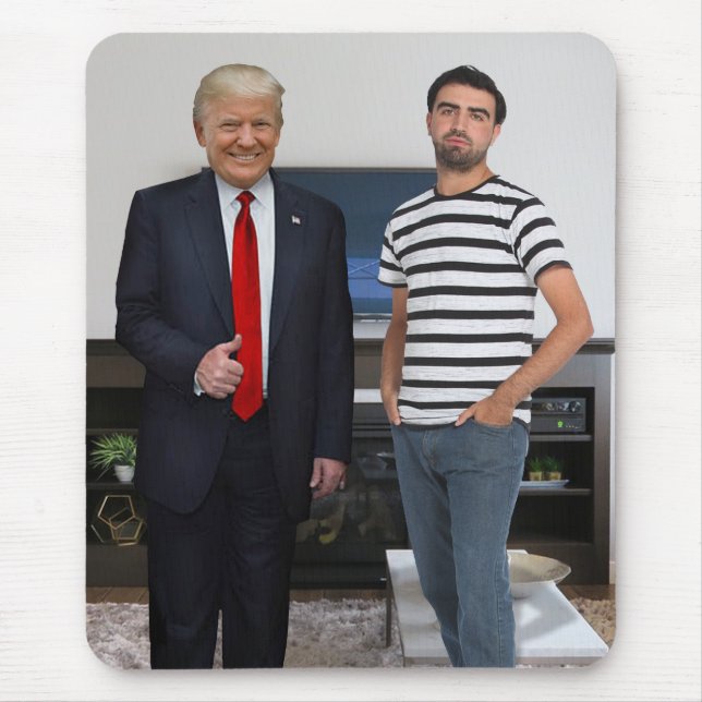 You Met President Donald Trump | Add Your Photo Mouse Mat (Front)