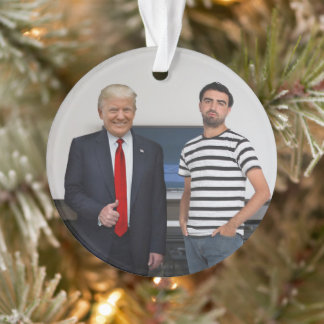 You Met President Donald Trump | Add Your Photo Ornament