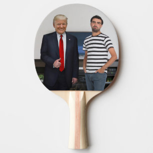 You Met President Donald Trump   Add Your Photo Ping Pong Paddle
