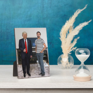 You Met President Donald Trump   Add Your Photo Plaque