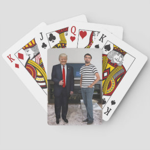 You Met President Donald Trump   Add Your Photo Playing Cards