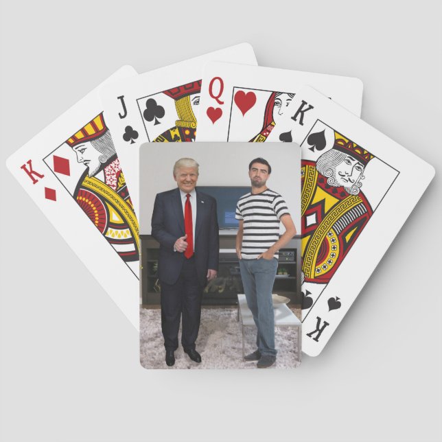 You Met President Donald Trump | Add Your Photo Playing Cards (Back)
