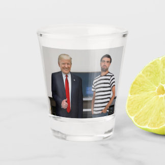 You Met President Donald Trump | Add Your Photo Shot Glass