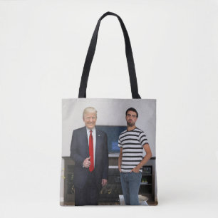 You Met President Donald Trump Add Your Photo Tote Bag