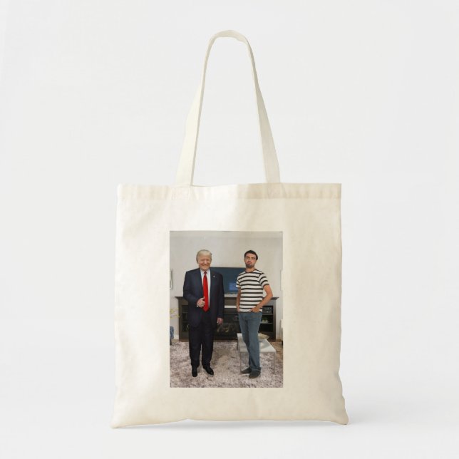 You Met President Donald Trump | Add Your Photo Tote Bag (Front)