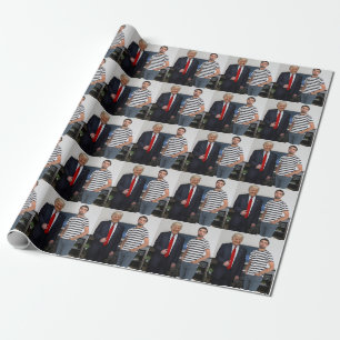 You Met President Donald Trump   Add Your Photo Wrapping Paper