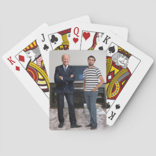You Met President Joe Biden   Add Your Photo Playing Cards