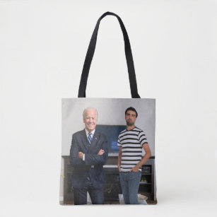 You Met President Joe Biden   Add Your Photo Tote Bag