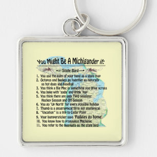 You Might Be A Michigander If: Key Ring
