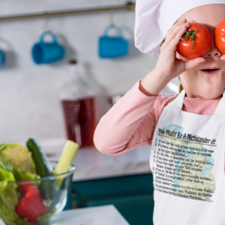 You Might Be A Michigander if: Kids Apron