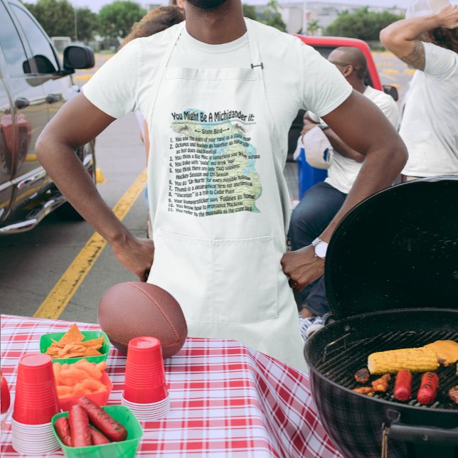 You Might Be A Michigander If: Standard Apron (Creator Uploaded)