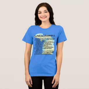 You Might Be A Michigander if: Tri-Blend Shirt
