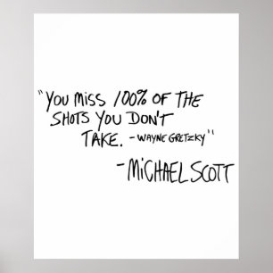 You Miss 100 of the Shots You Dont Take Variant Poster