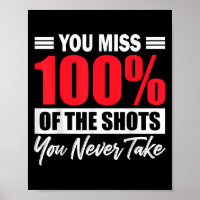 You Miss 100% Of The Shots You Never Take Motivati