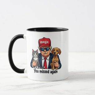 You Missed Again Save the Pets Trump Election Mug