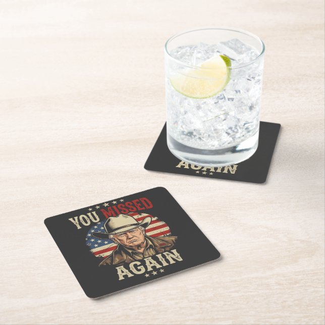 you missed again square paper coaster (Insitu)