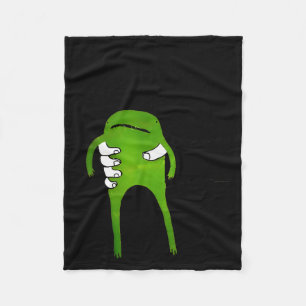 You Must Accept The Frog Funny Meme Fleece Blanket