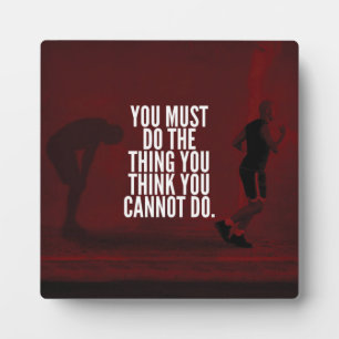 You Must Do - Workout Motivational Plaque