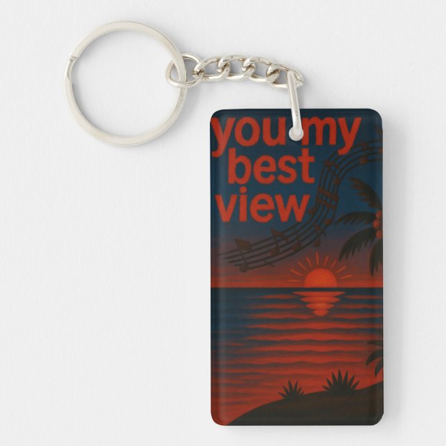 You my best view Keychain (Front)