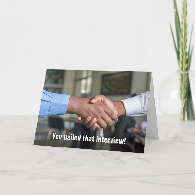 You Nailed It, Job In The Bag Card (Front)