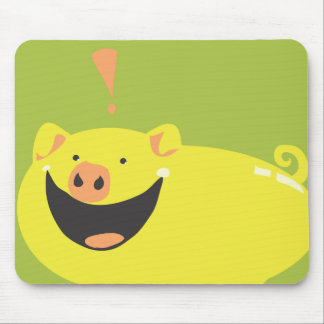 YOU NEED THIS STUPID SMILING PIG! MOUSE MAT