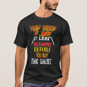 You Need To Know 10 Songs Heavy Metal Rock Band T-Shirt