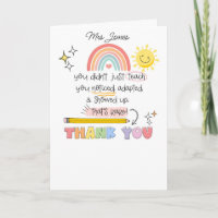 You Noticed Teacher Thank You SENCO SEN teacher