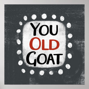 You Old Goat Poster Wall Art