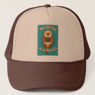 You Otter Be in Pictures – Camera-Loving Sea Otter Trucker Hat