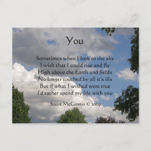 You Poem Postcard