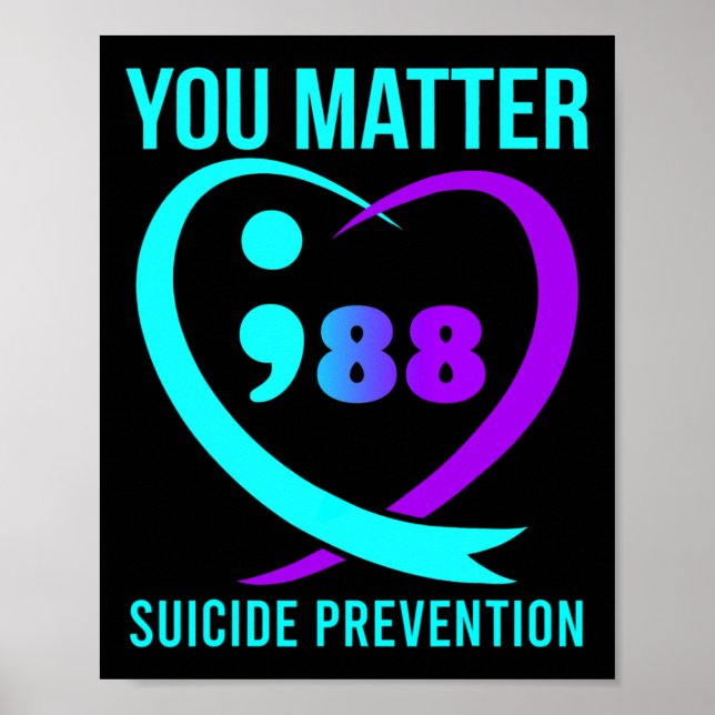 You Problem 988 Suicide Prevention Awareness  Poster (Front)