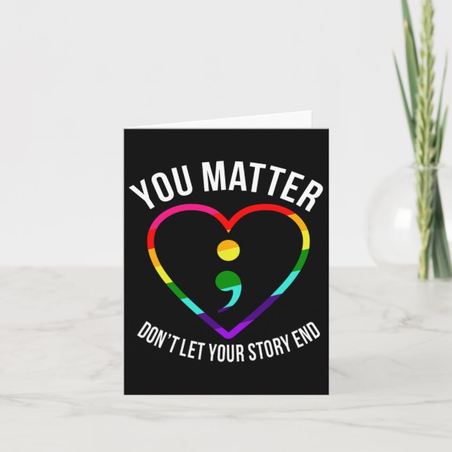 You Problem! Don't Let Your Story End Mental Healt Card (Front)