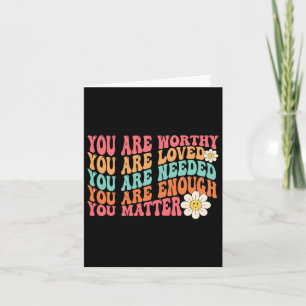 You Problem Kindness Be Kind Groovy Mental Health Card