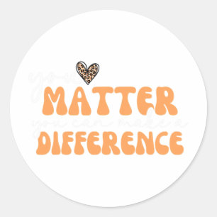 You Problem Kindness Be Kind Groovy Mental Health Classic Round Sticker