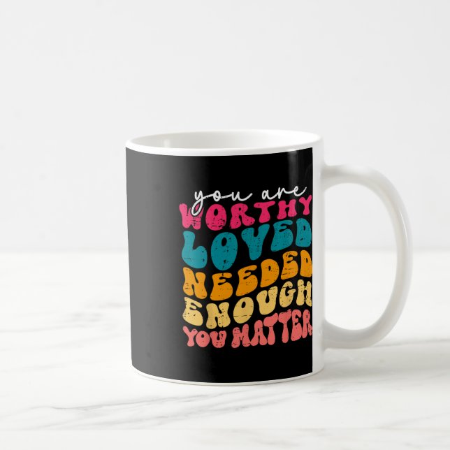 You Problem Kindness Be Kind Groovy Mental Health  Coffee Mug (Right)