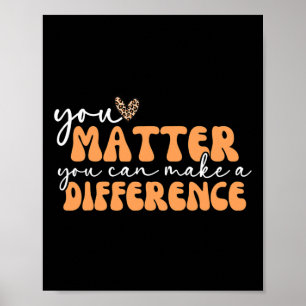 You Problem Kindness Be Kind Groovy Mental Health Poster