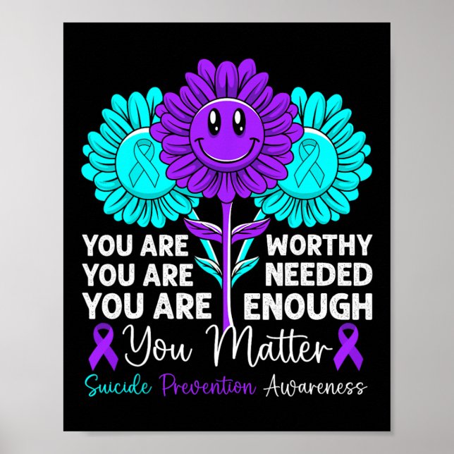 You Problem Suicide Prevention Awareness Positive  Poster (Front)