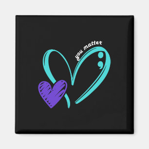 You Problem Suicide Prevention Awareness Teal Purp Magnet